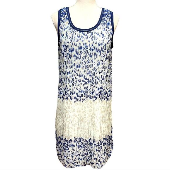Max Studio Electric Pleated Floral Shift Dress Sz S NWT - Picture 1 of 15